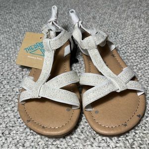 Thereabouts Girls White Sandals